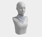 Transgender Barber Striped Square Scarf
