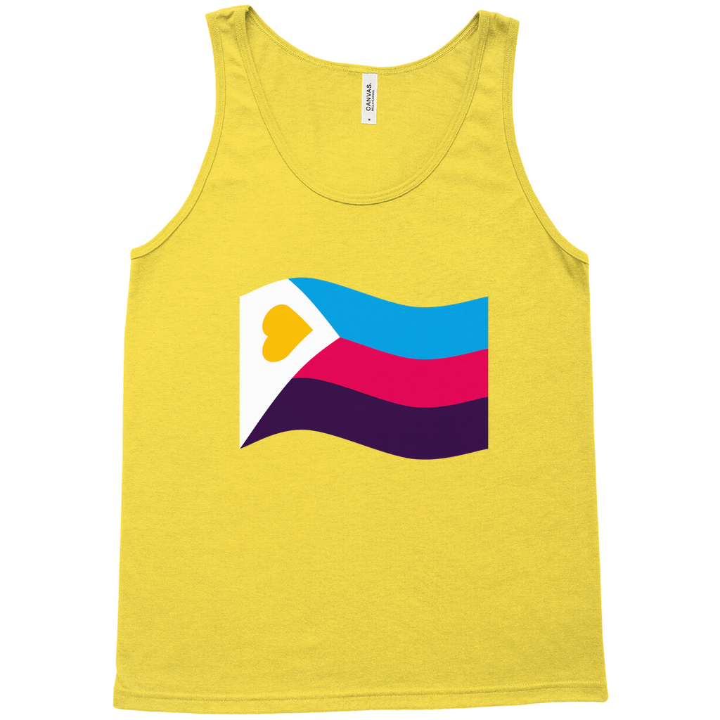 Polyamory Pride Flag Relaxed Fit Tank Tops | Choose Your Flag | Bella + Canvas
