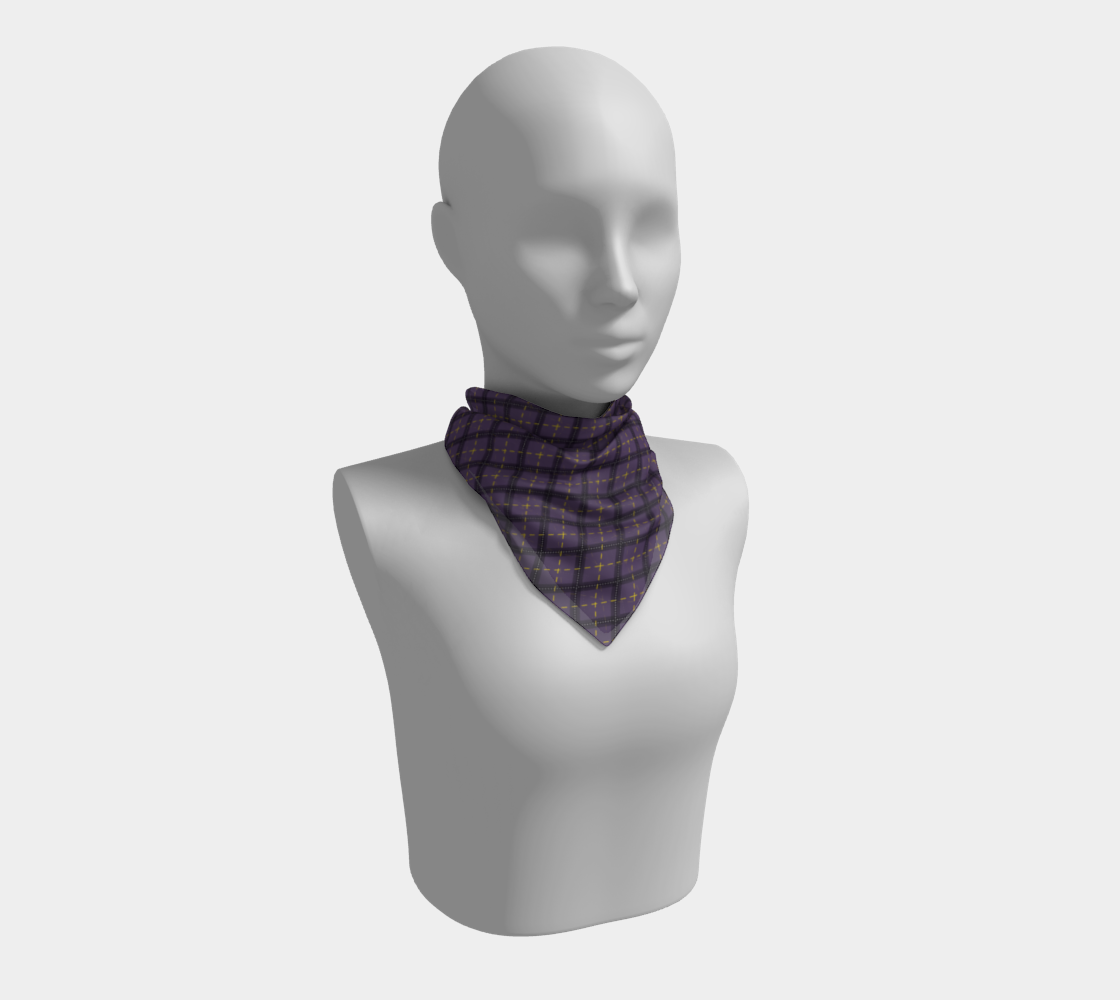 Foulard carré Argyle foncé non binaire