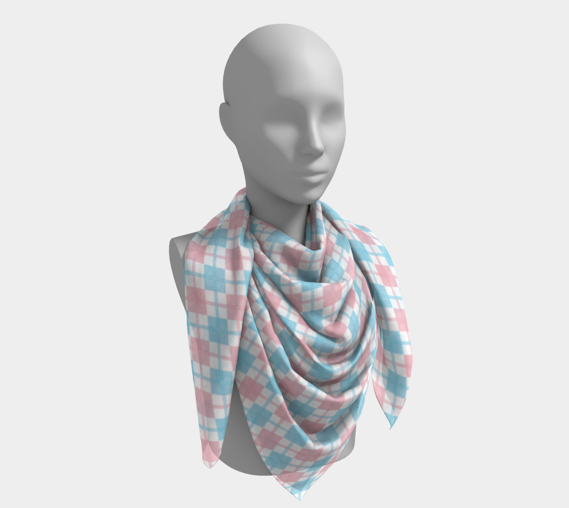 Transgender Argyle Square Scarf