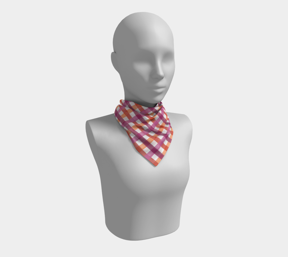 Lesbian - V1 Gingham Square Scarf