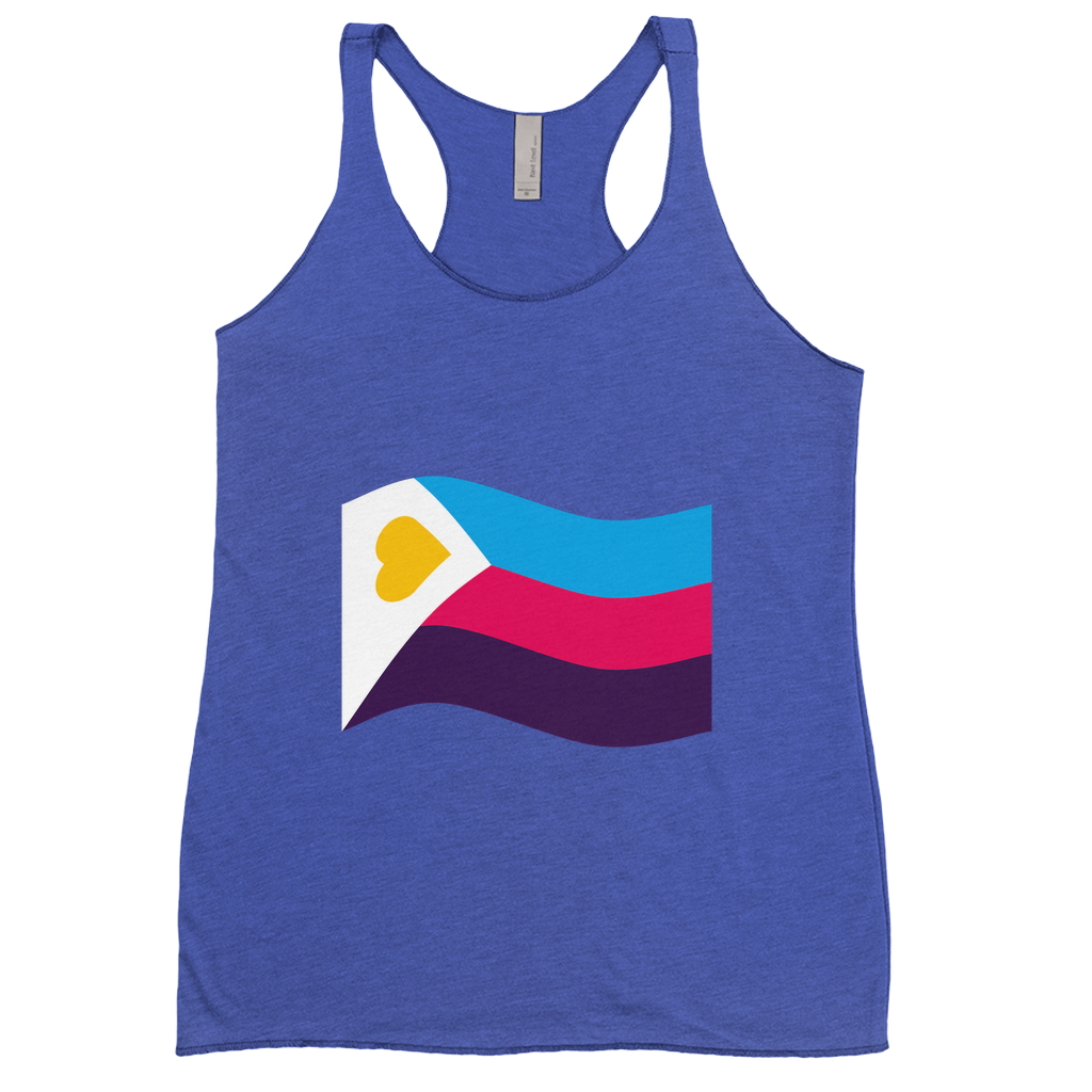 Polyamory Pride Flag Fitted Racerback Tank Tops | Choose Your Flag