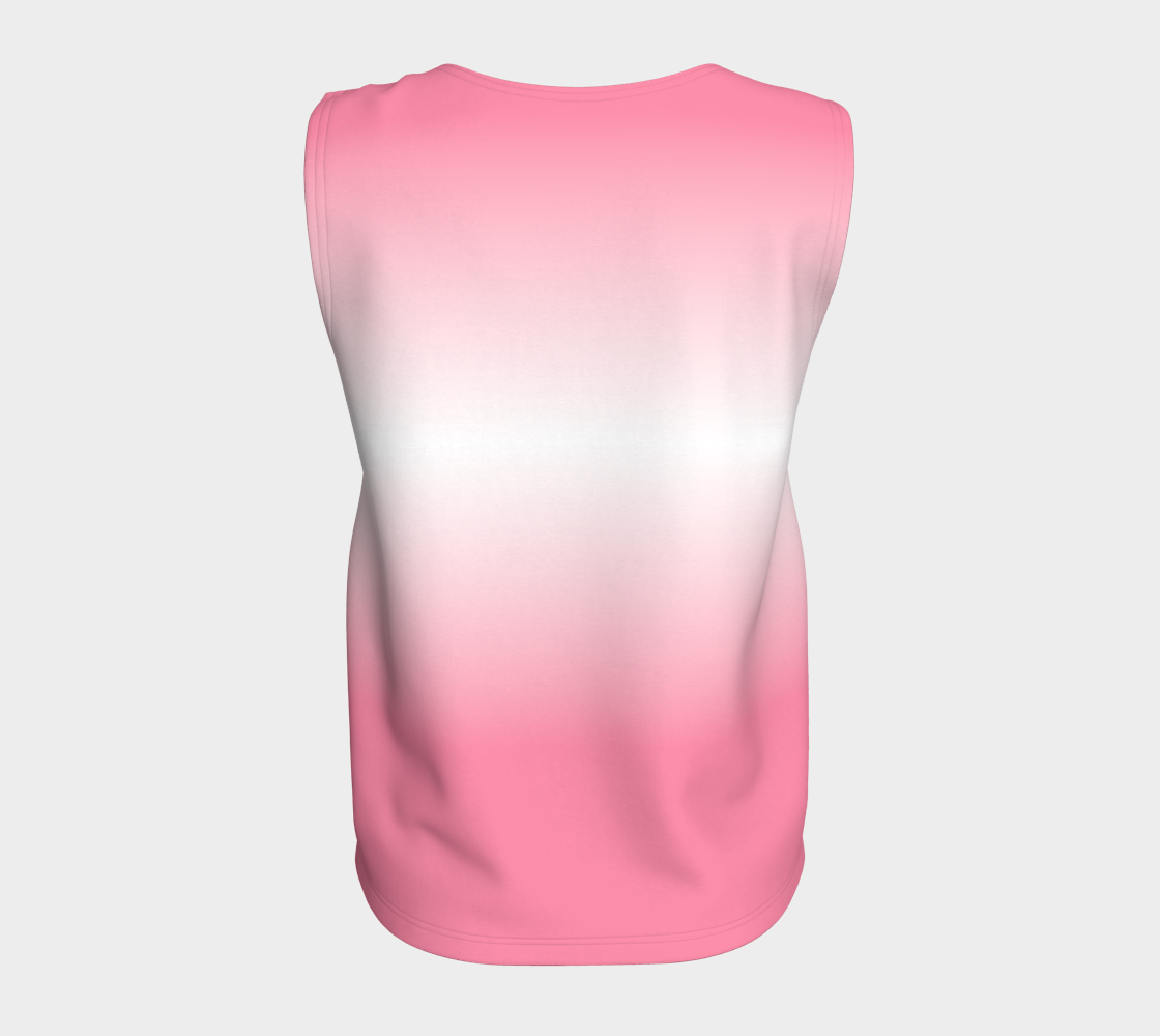Sapphic Floral Gradient Loose Tank (Long)