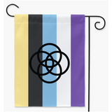 Systemfluid - V2 (Headmatenative) Yard and Garden Flags | Single Or Double-Sided | 2 Sizes | Gender Identity and Expression