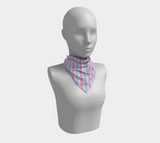 Transfeminine Candy Striped Square Scarf