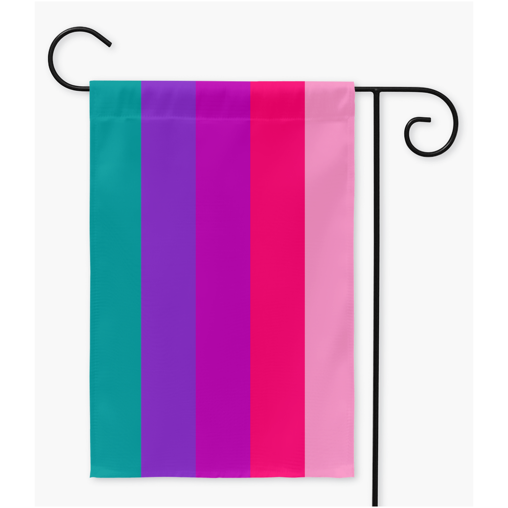 Bi-Lesbian Pride Yard and Garden Flags | Single Or Double-Sided | 2 Sizes
