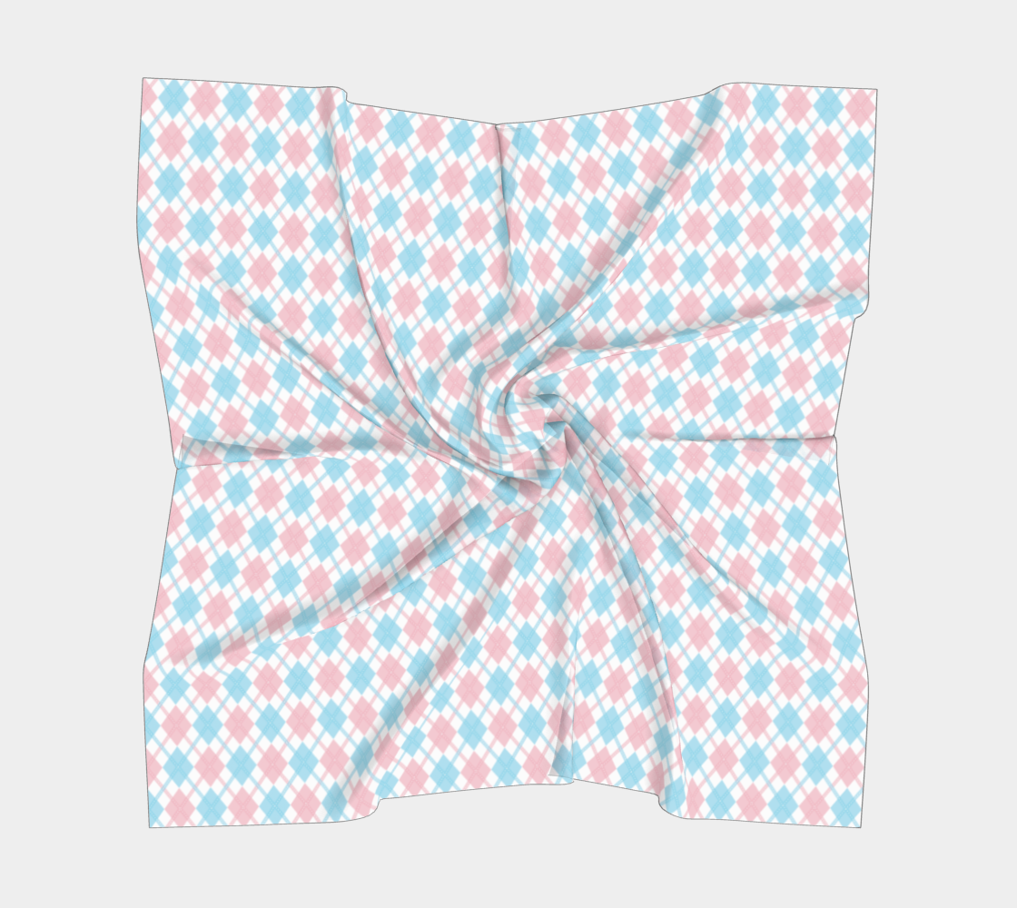 Transgender Argyle Square Scarf