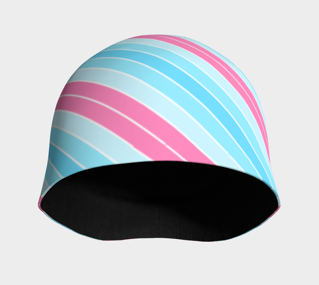 Transmasculine Candy Striped Beanie