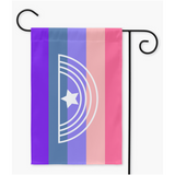 Xénofluide Yard et drapeaux de jardin | Simple ou double face | 2 tailles | Identité et expression de genre