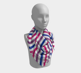 Bisexual Barber Striped Square Scarf
