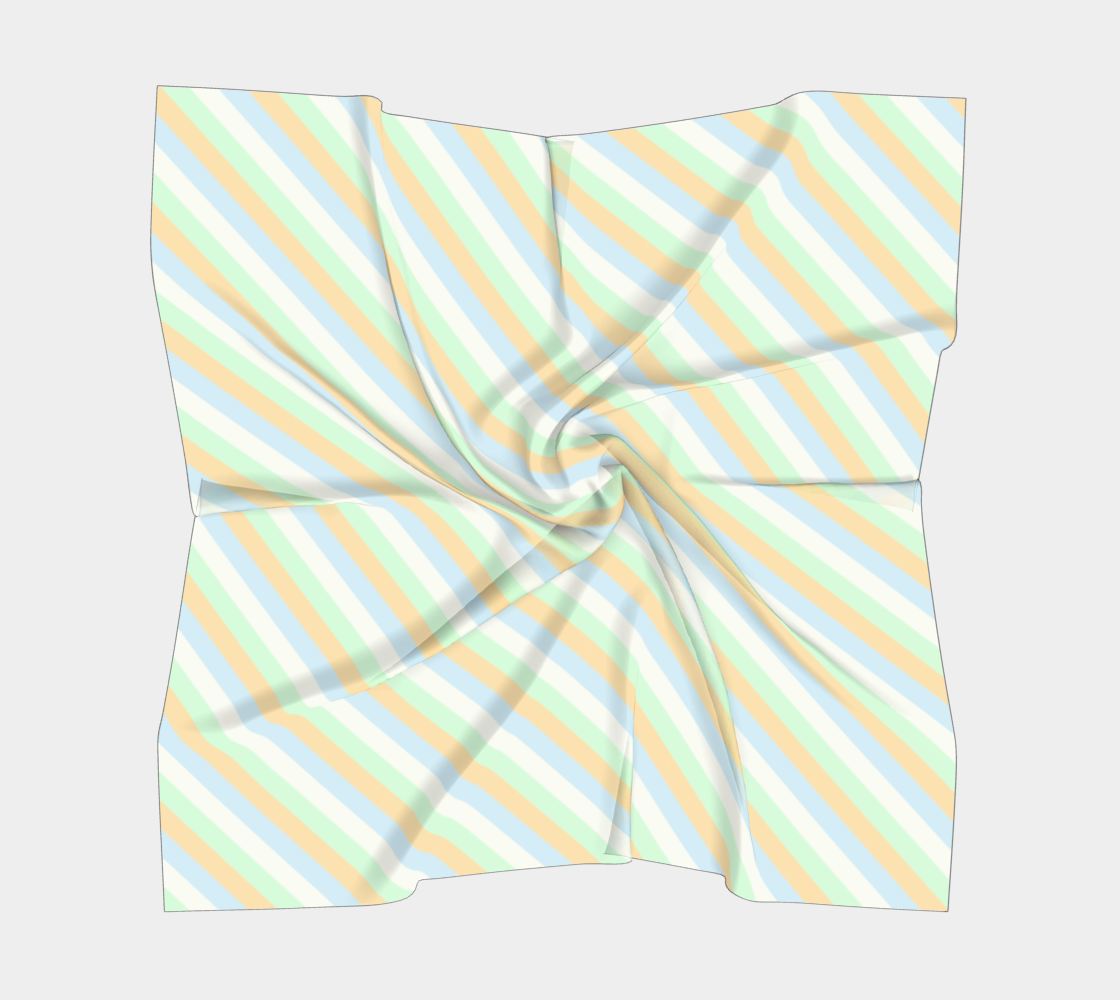 Unlabeled Orientation Striped Square Scarf