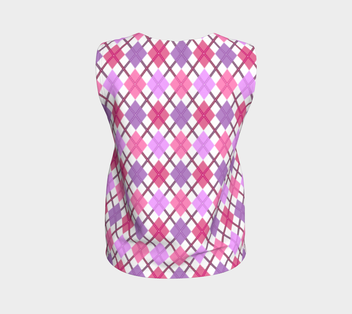 Lesbian - V2 Argyle Loose Tank