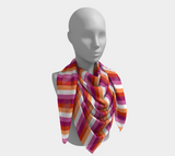 Lesbienne - Foulard carré rayé V1