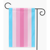 Transfeminine - V1 Drapeaux de cour et de jardin | Simple ou double face | 2 tailles