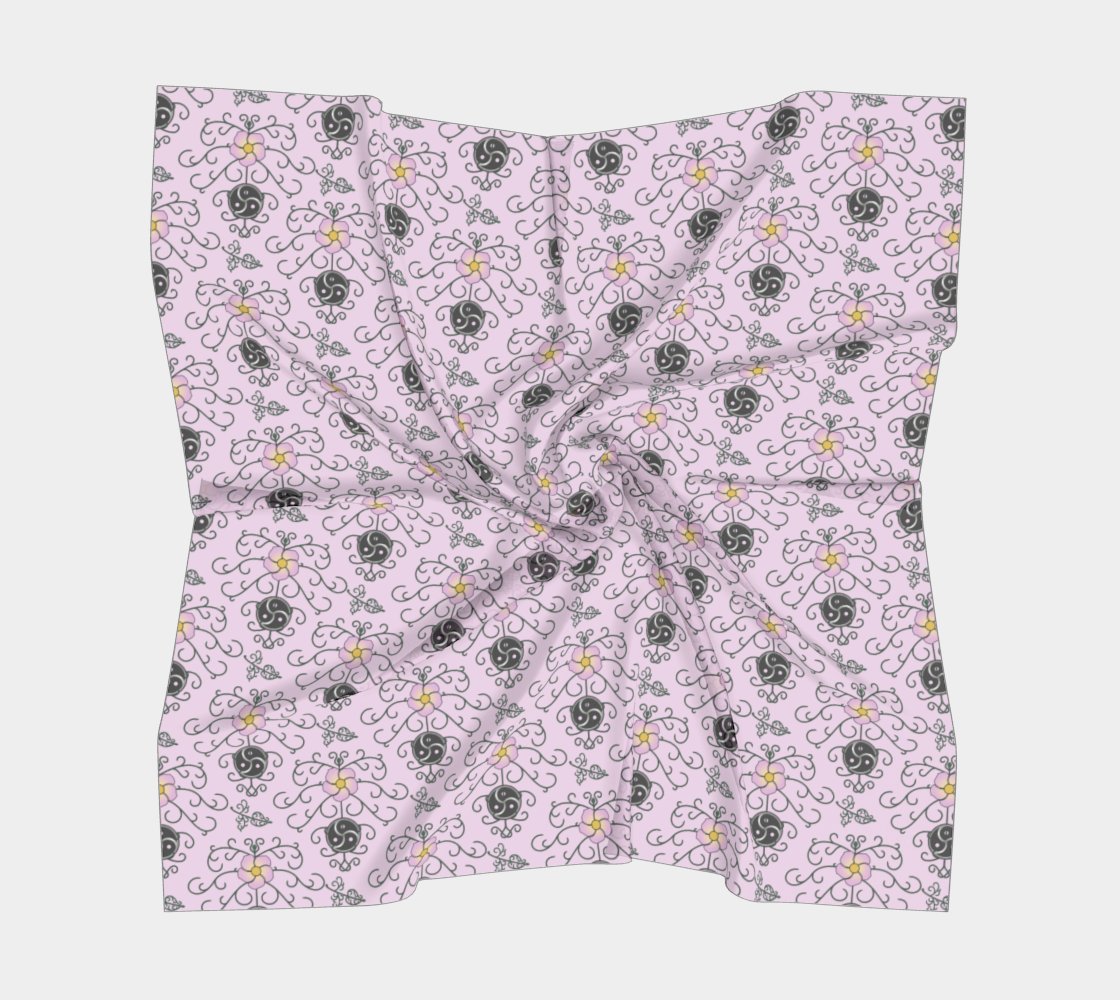 Wild Rose and Vine BDSM (Pink) Square Scar