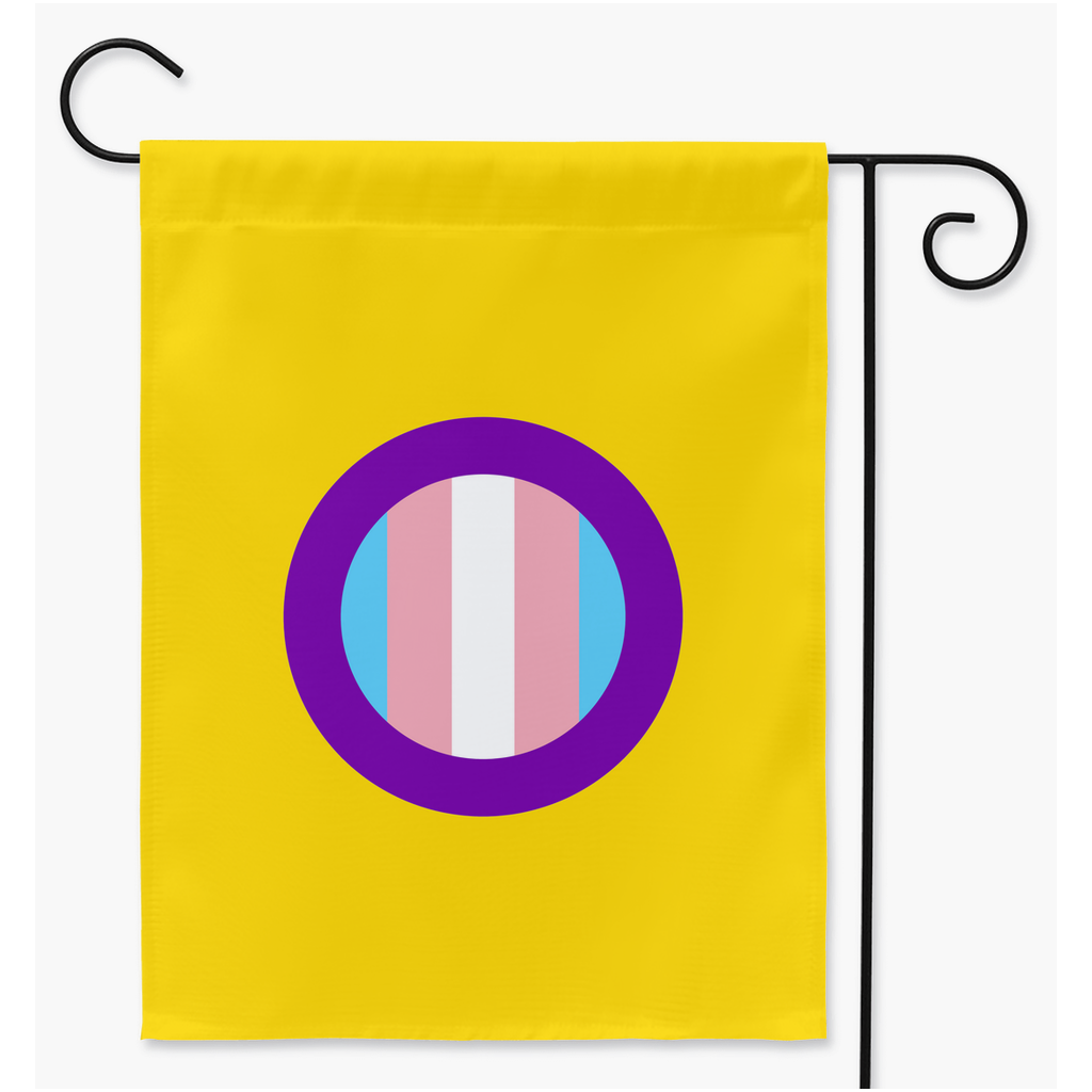 Trans-Intersex Pride Flags | Single Or Double-Sided | 2 Sizes | Gender Identity and Expression