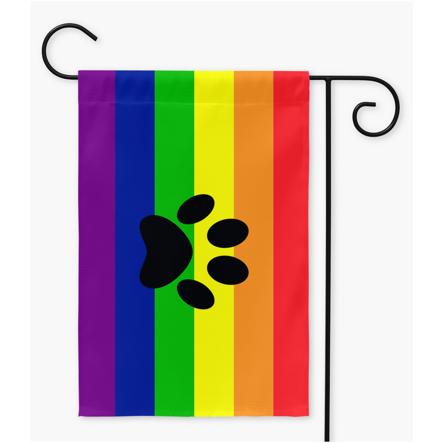Furry - V3 - Rainbow Pride Yard and Garden Flags | Single Or Double-Sided | 2 Sizes