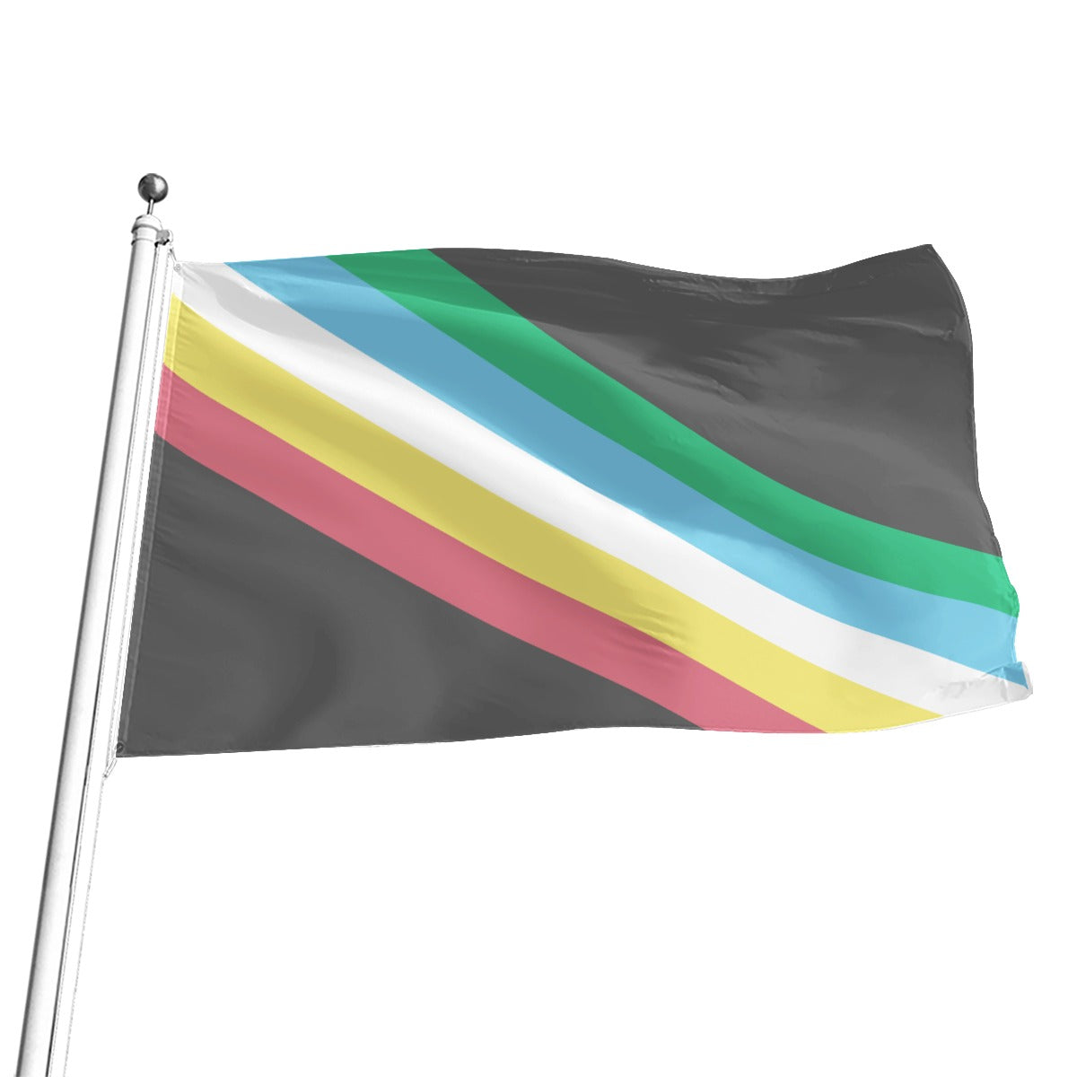Discapacidad - V2 Bandera con impresión integral | 5 tamaños