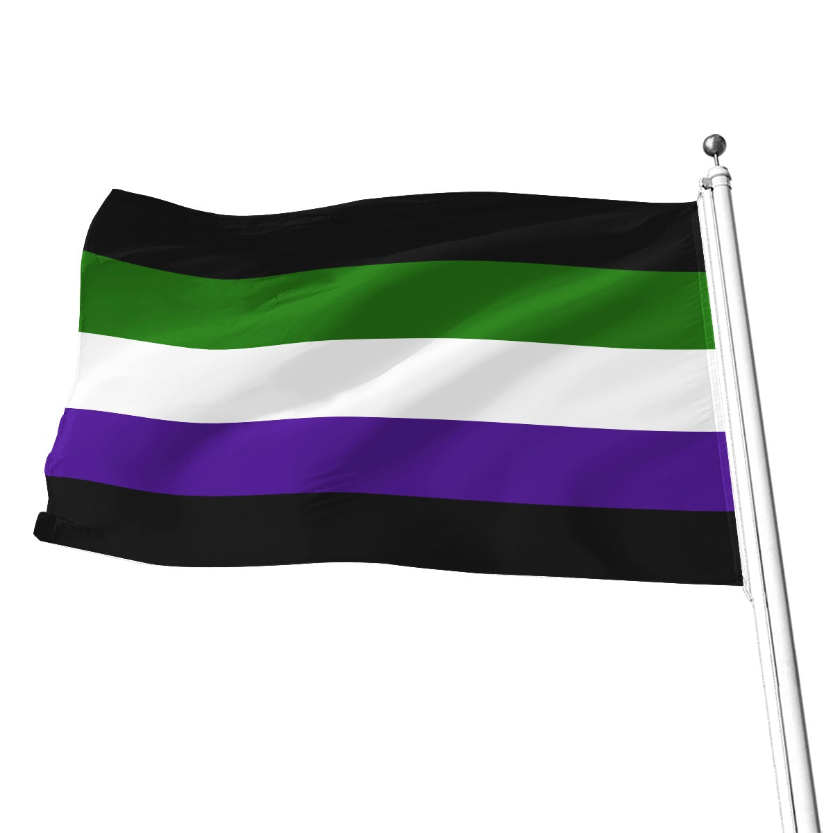 Aroace Fluid All-Over Print Flag | 5 Sizes