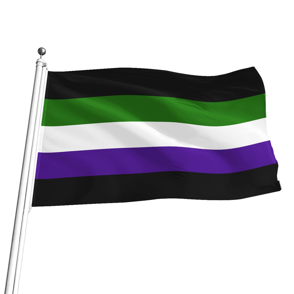 Aroace Fluid All-Over Print Flag | 5 Sizes