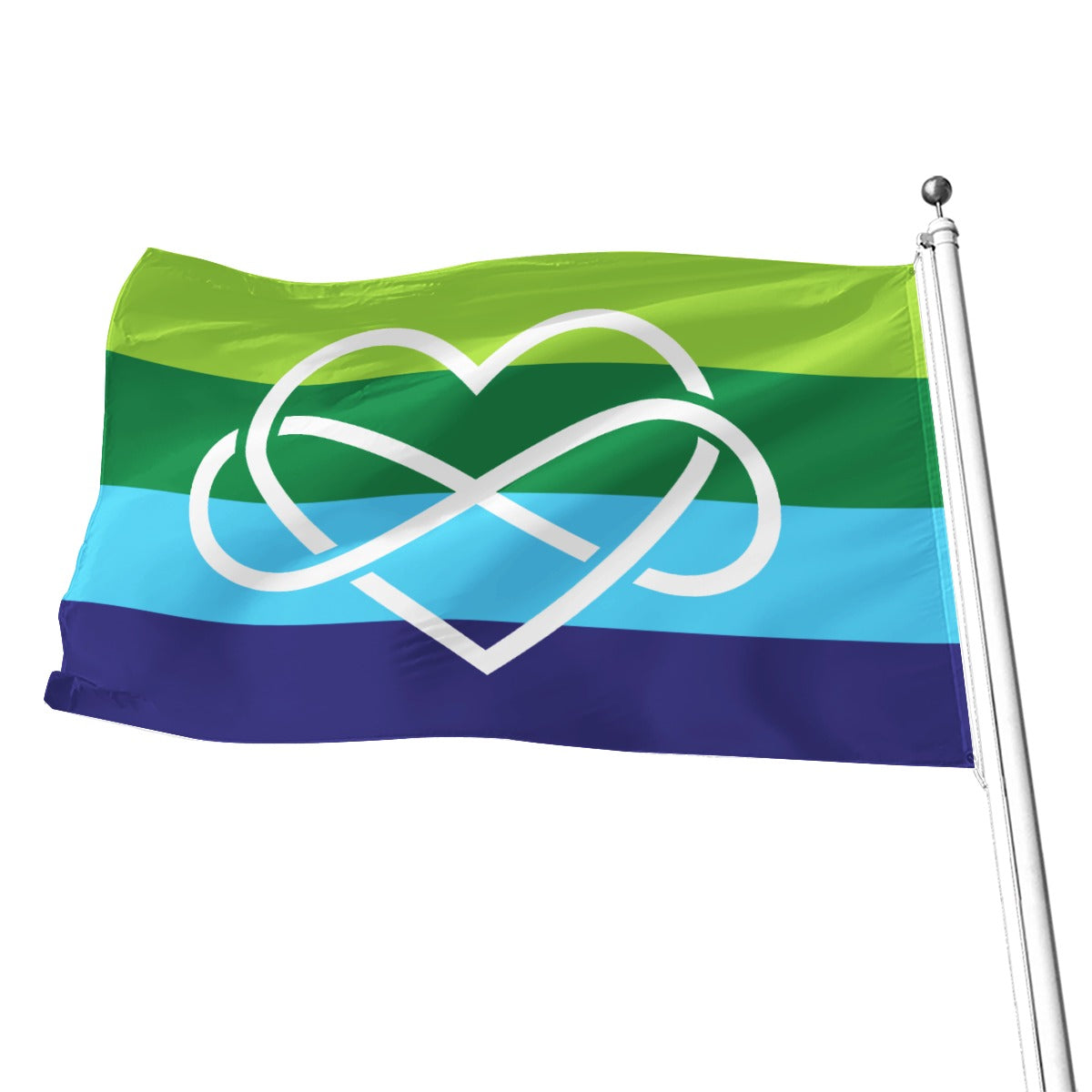 Poliamor - V3 Bandera con estampado integral | 5 tamaños