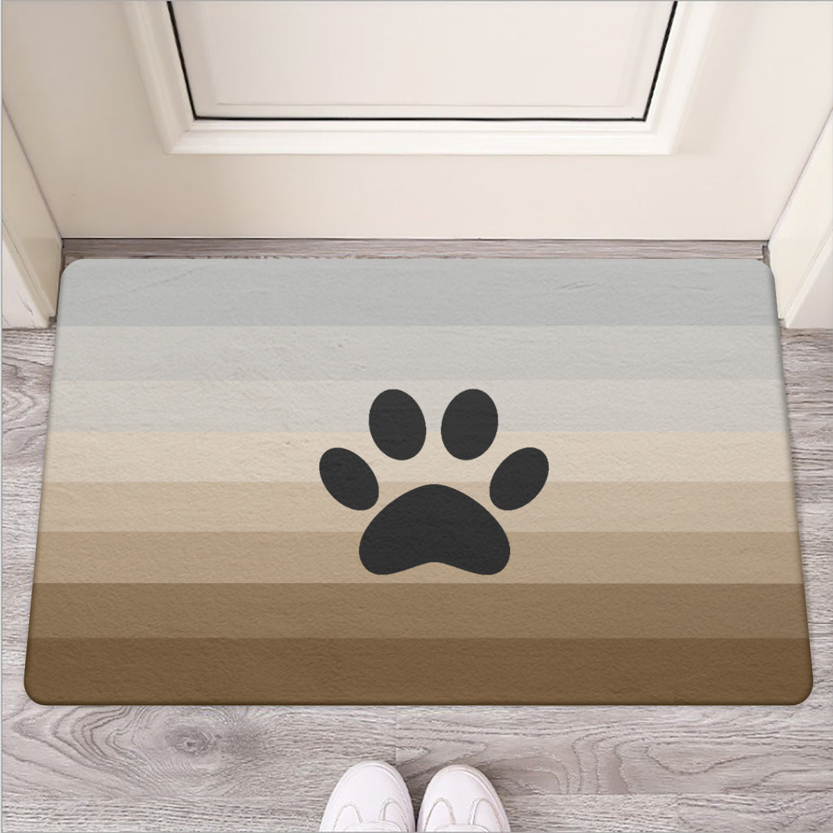 Alfombra de puerta del orgullo peludo | Felpudo de goma | Elige tu bandera