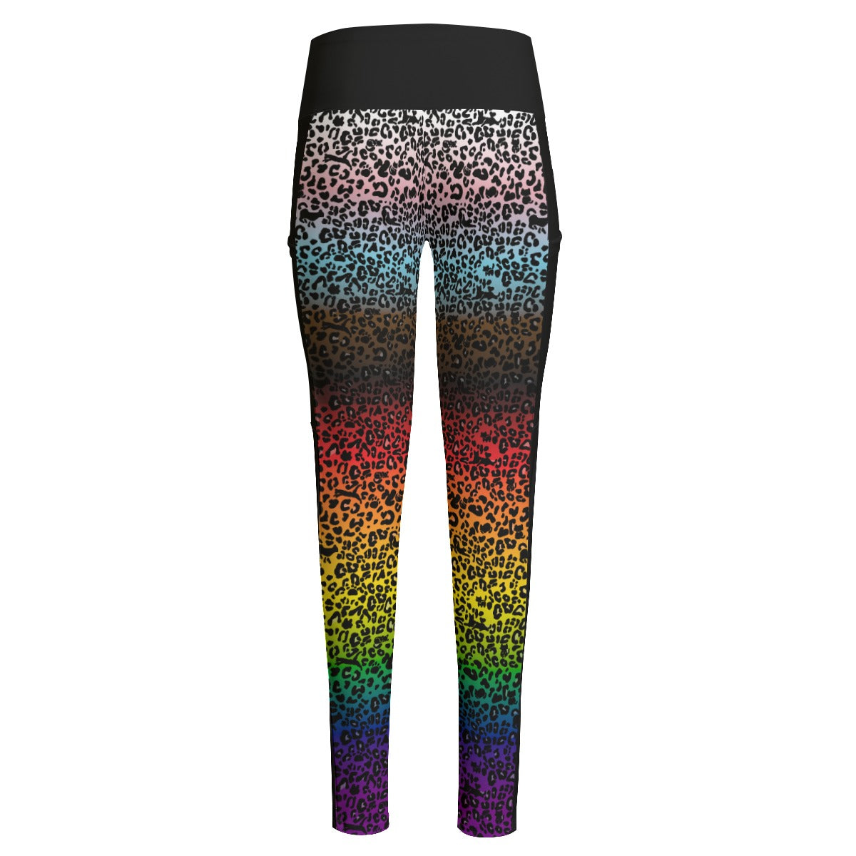Leopard Print High Waist Leggings With Side Pockets | Choose Your Colourway