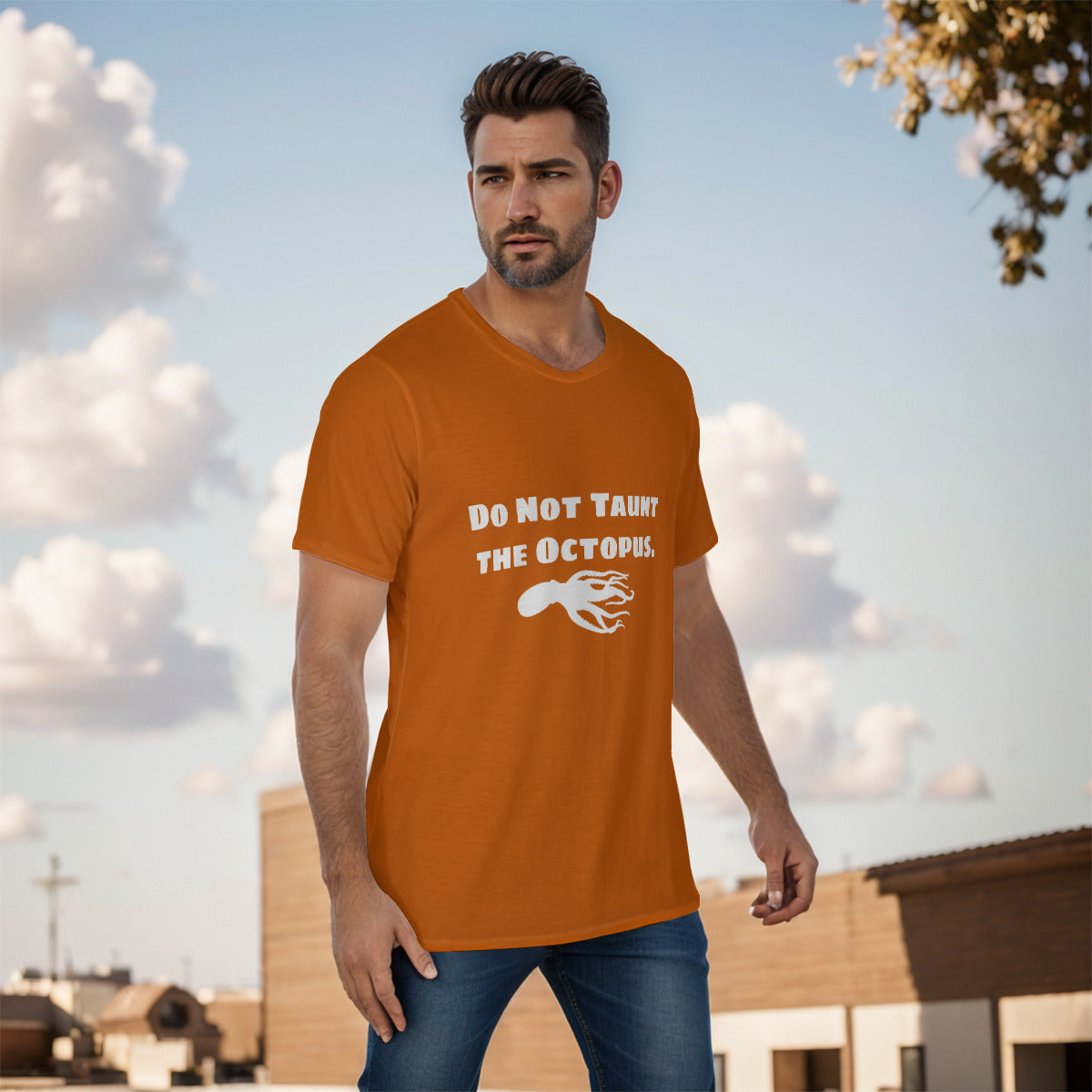 Camiseta ancha No te burles del pulpo