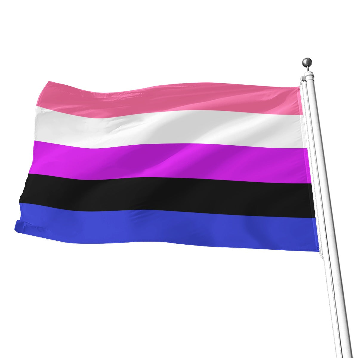 Bandera con estampado integral de género fluido | 5 tamaños