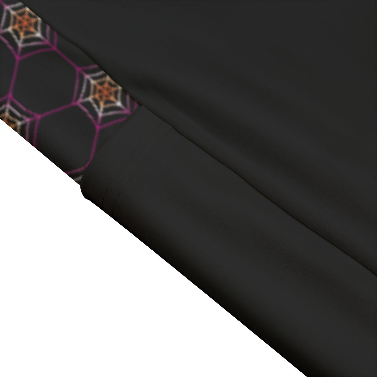 High Waist Leggings with Geometric Spiderweb Pattern Accent and Side Pockets | Choose Your Colourway