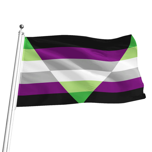 Aegoaroace - V6 Bandera con impresión integral | 5 tamaños