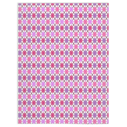 Lesbian - V2 Argyle Plaid Pride Minky Blankets
