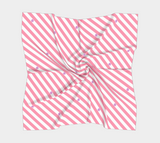 Sapphic Floral Striped Square Scarf