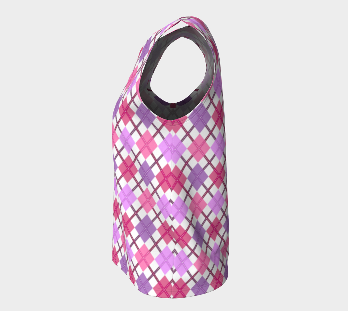 Lesbian - V2 Argyle Loose Tank (Long)
