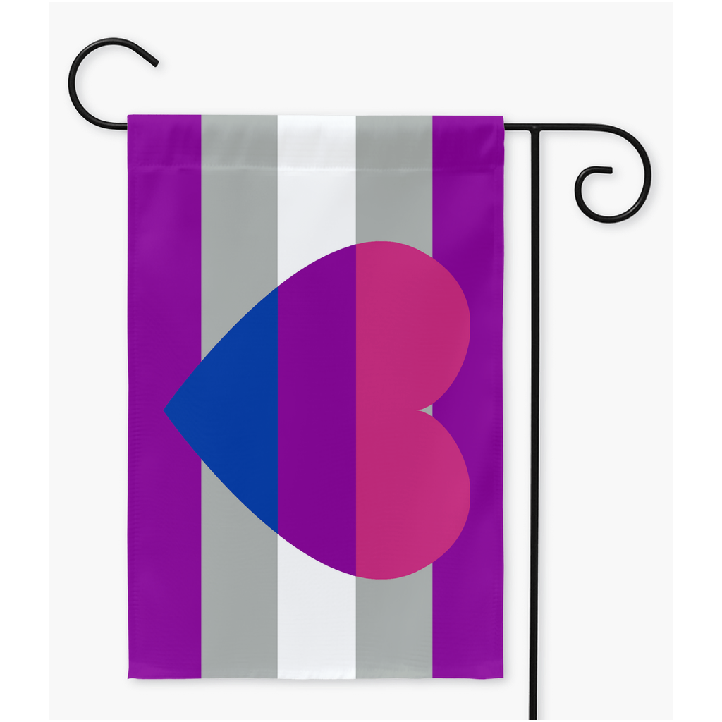 Greysexual Biromantic Pride Yard And Garden Flags | Single Or Double-Sided | 2 Sizes
