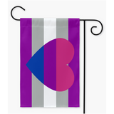 Greysexual Biromantic Pride Yard et drapeaux de jardin | Simple ou double face | 2 tailles