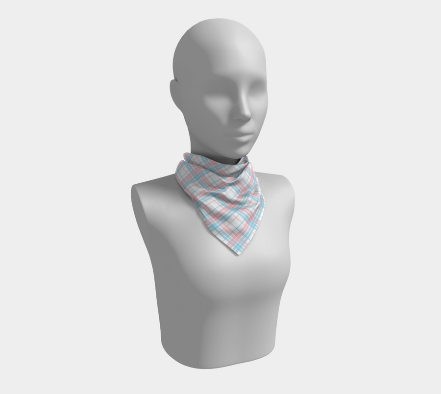 Transgender Plaid Square Scarf