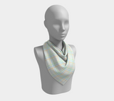 Unlabeled Orientation Plaid Square Scarf