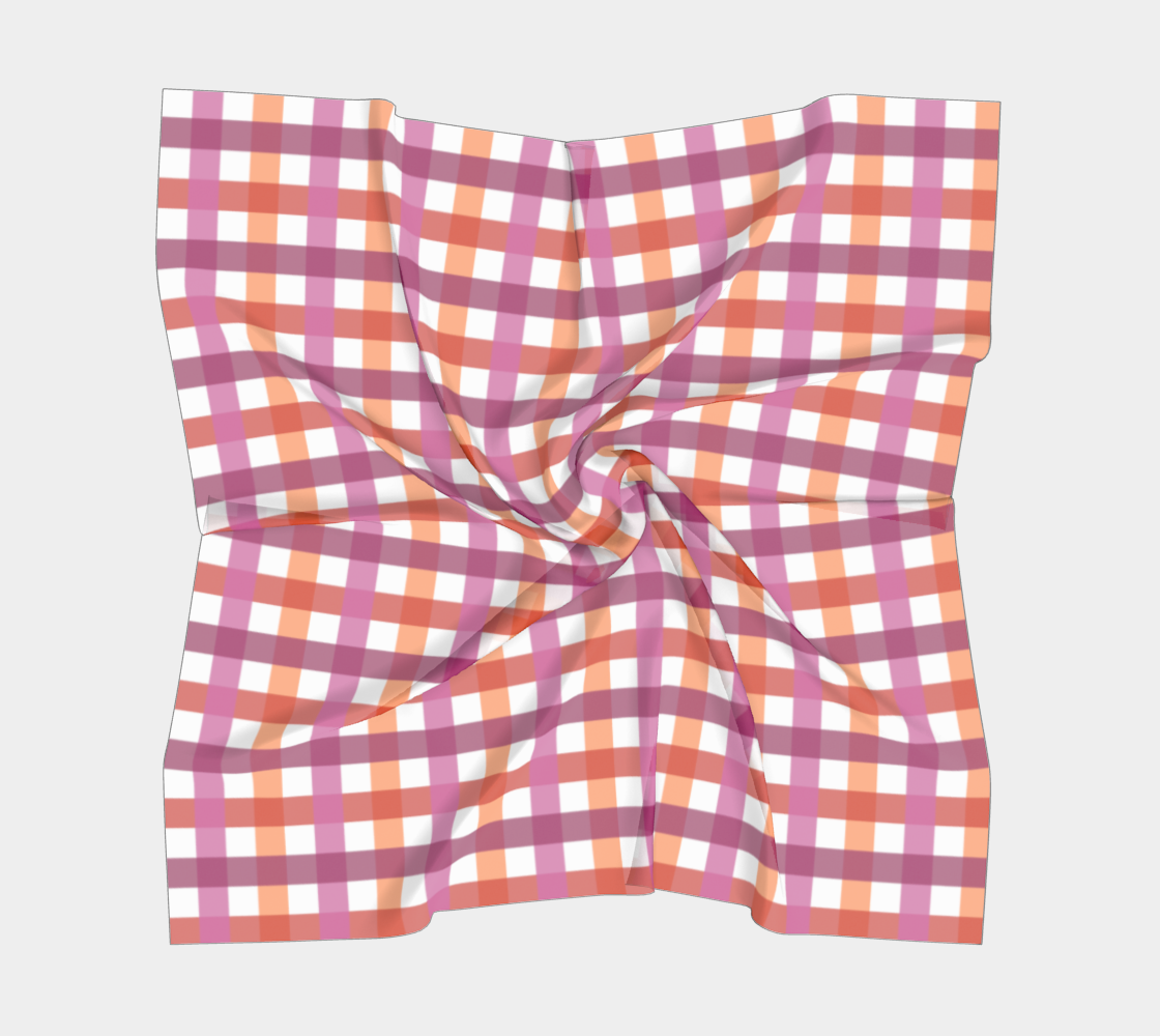 Lesbian - V1 Gingham Square Scarf