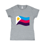 Polyamory Pride Flag Fitted Tshirt | Choose Your Flag | Gildan