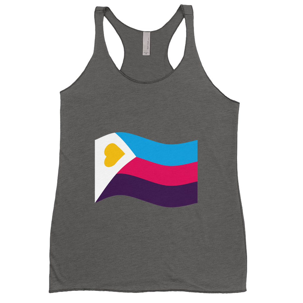 Polyamory Pride Flag Fitted Racerback Tank Tops | Choose Your Flag