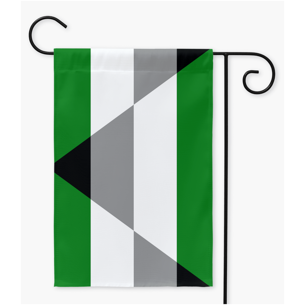 Aegoromantic | Single Or Double-Sided | 2 Sizes | Aro Ace Spectrum Yard Flag ninjaferretart