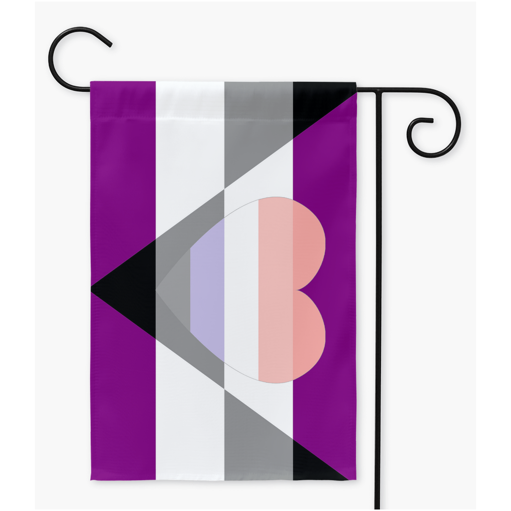 Aegosexual Cupioromantic | Single Or Double-Sided | 2 Sizes | Aro Ace Spectrum Yard Flag ninjaferretart