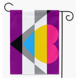 Aegosexual Panromantic | Single Or Double-Sided | 2 Sizes | Aro Ace Spectrum Yard Flag ninjaferretart