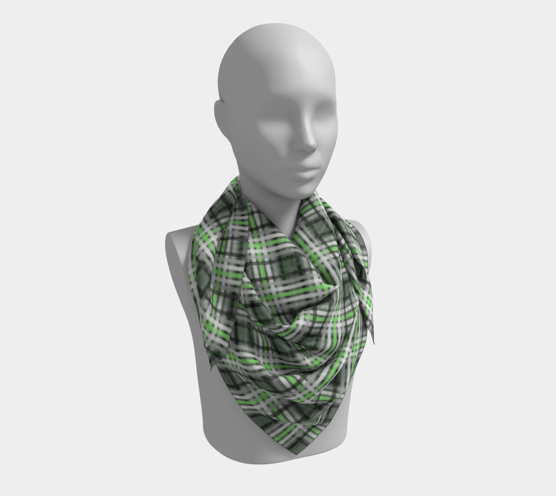 Agender Plaid Square Scarf Square Scarf ninjaferretart