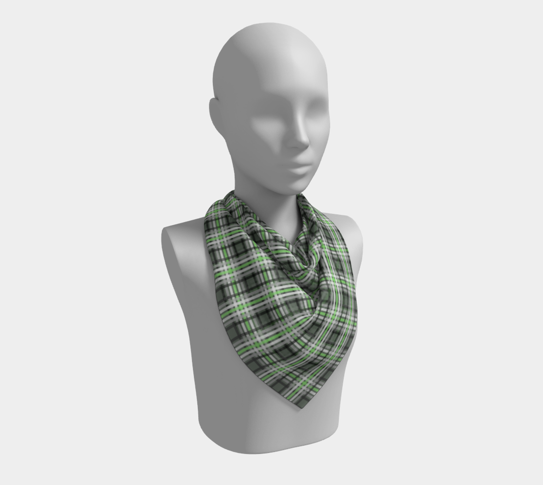 Agender Plaid Square Scarf Square Scarf ninjaferretart