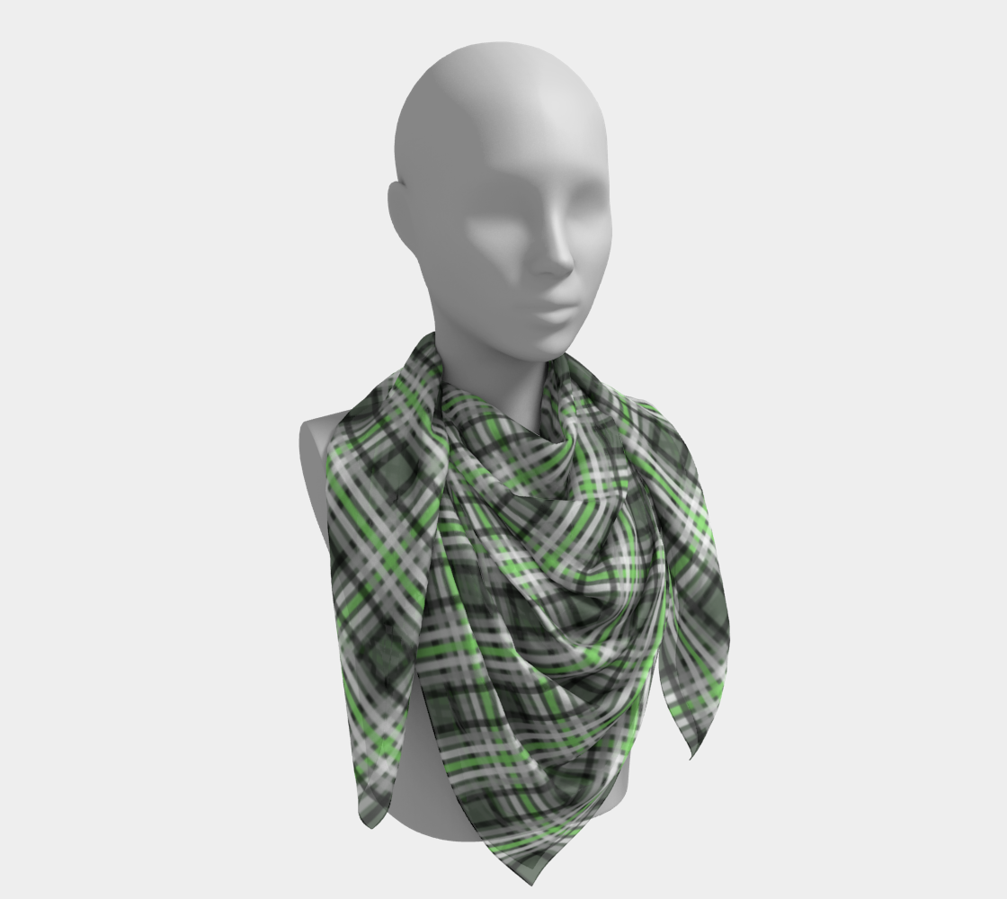 Agender Plaid Square Scarf Square Scarf ninjaferretart