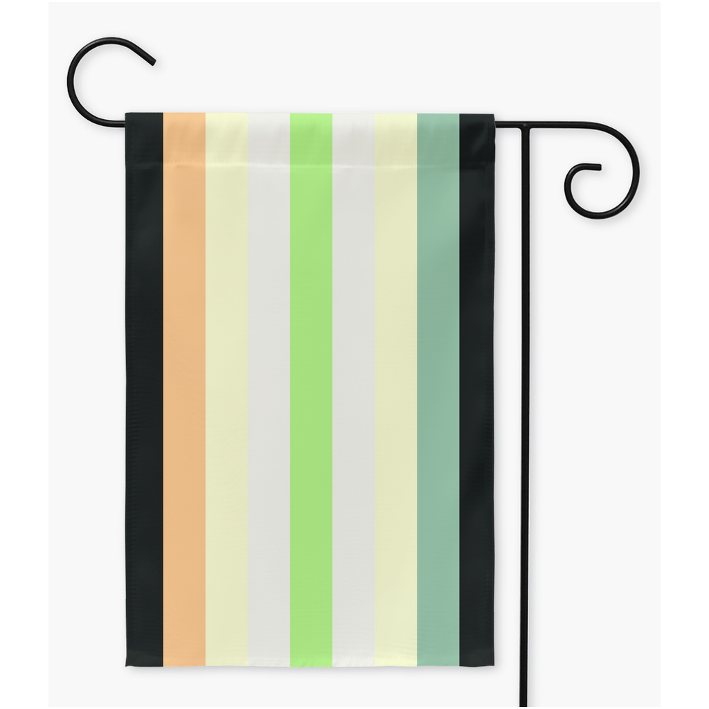 Agenderflor Pride Yard and Garden Flags | Single Or Double-Sided | 2 Sizes Yard Flag ninjaferretart