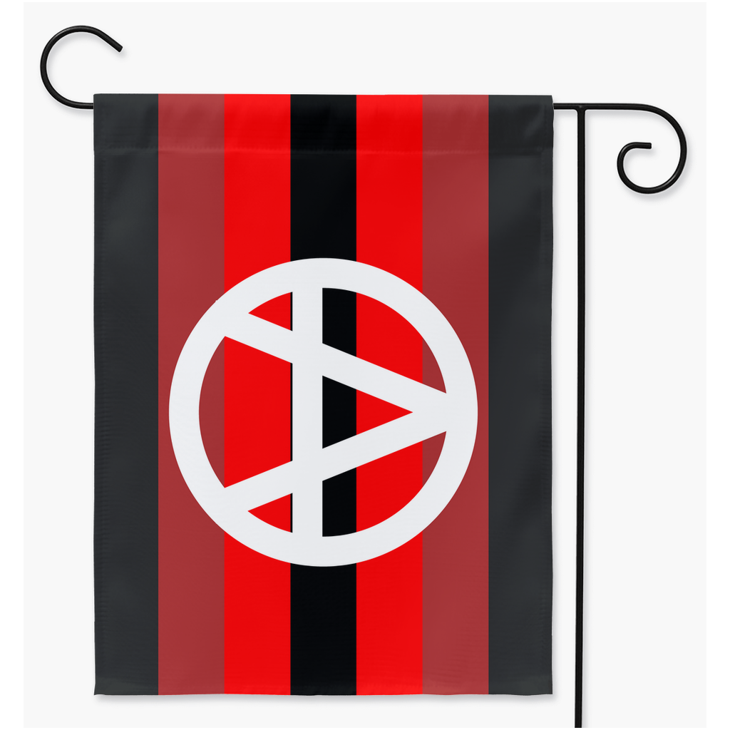 Anarchogender Pride Flags - V1 | Single Or Double-Sided | 2 Sizes | Gender Identity and Expression Yard Flag ninjaferretart