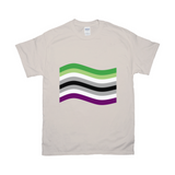 Aro Ace Pride Flag Relaxed Fit Tshirt - LIGHT | Choose Your Flag Apparel ninjaferretart
